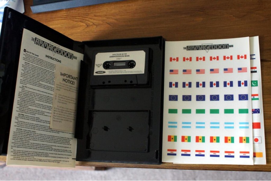 The Armageddon Man Sinclair ZX Spectrum Game by Martech including